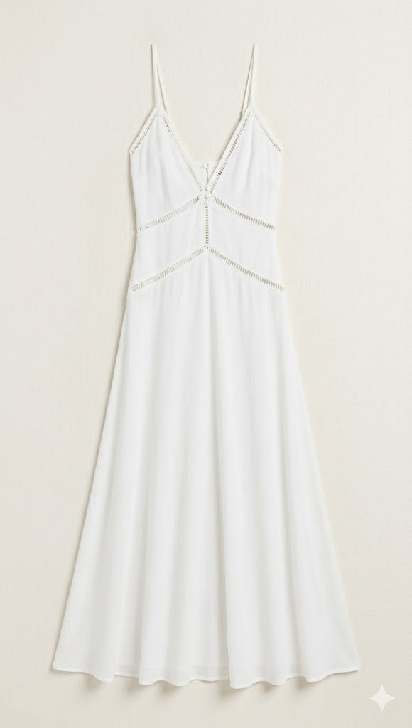Alabaster Eyelet Maxi
