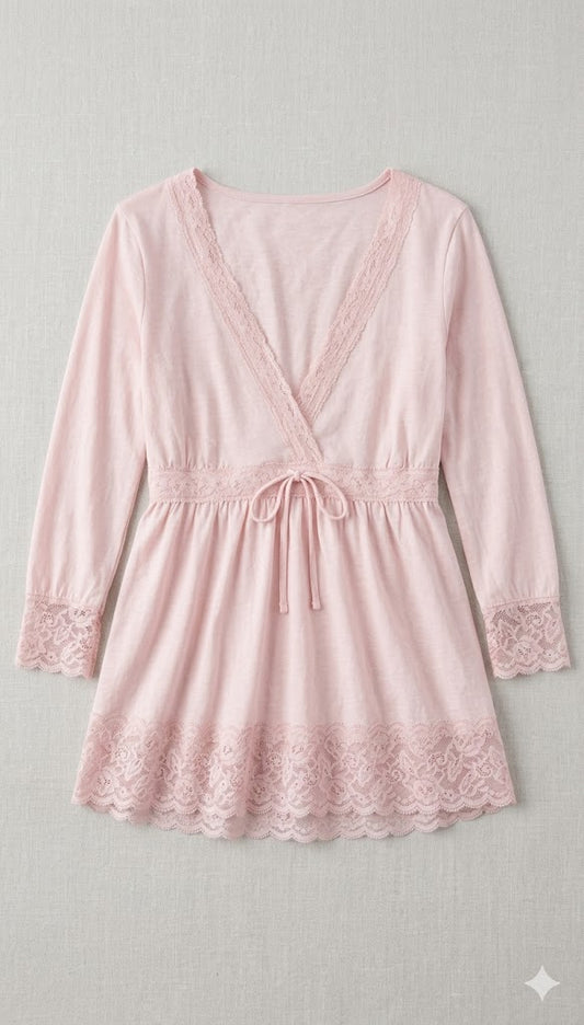 Colette Drawstring Empire-Waist Top
