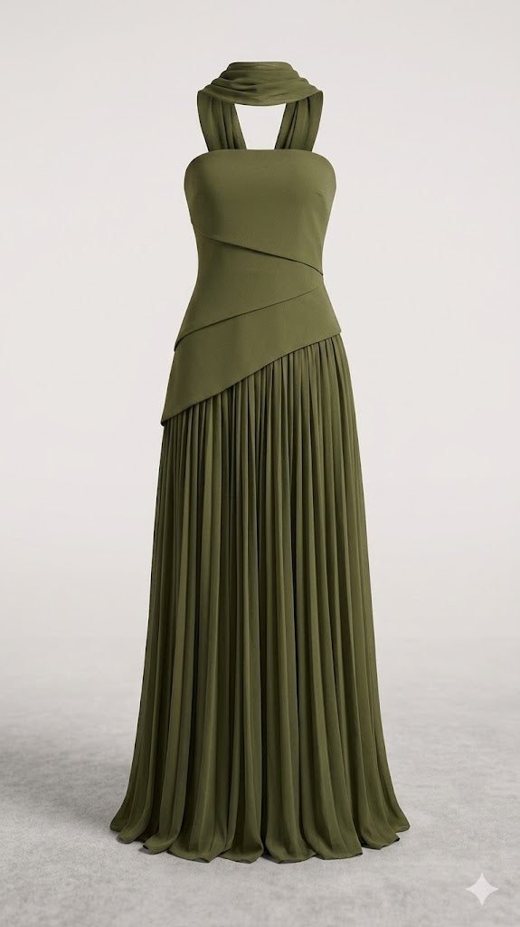 Athena Pleated Gown